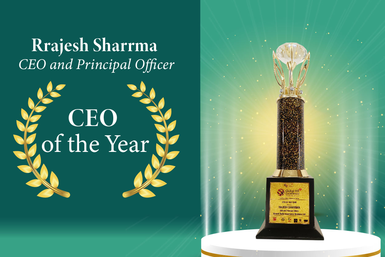 Our Accolades - Rrajesh Sharrma - CEO and Principal Officer - CEO of the Year - ARIBL