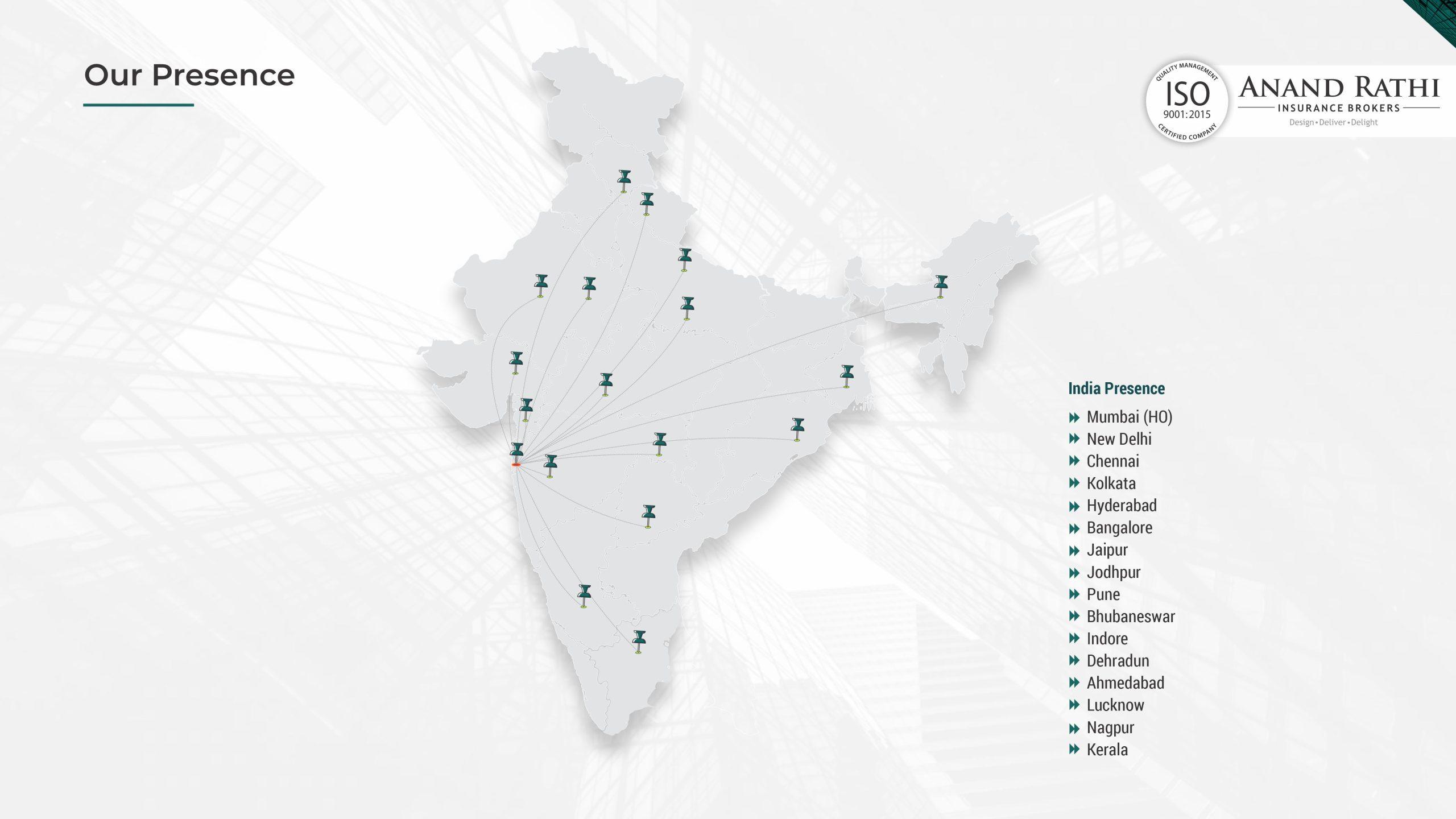 Global Presence - Anand Rathi Insurance Brokers Limited